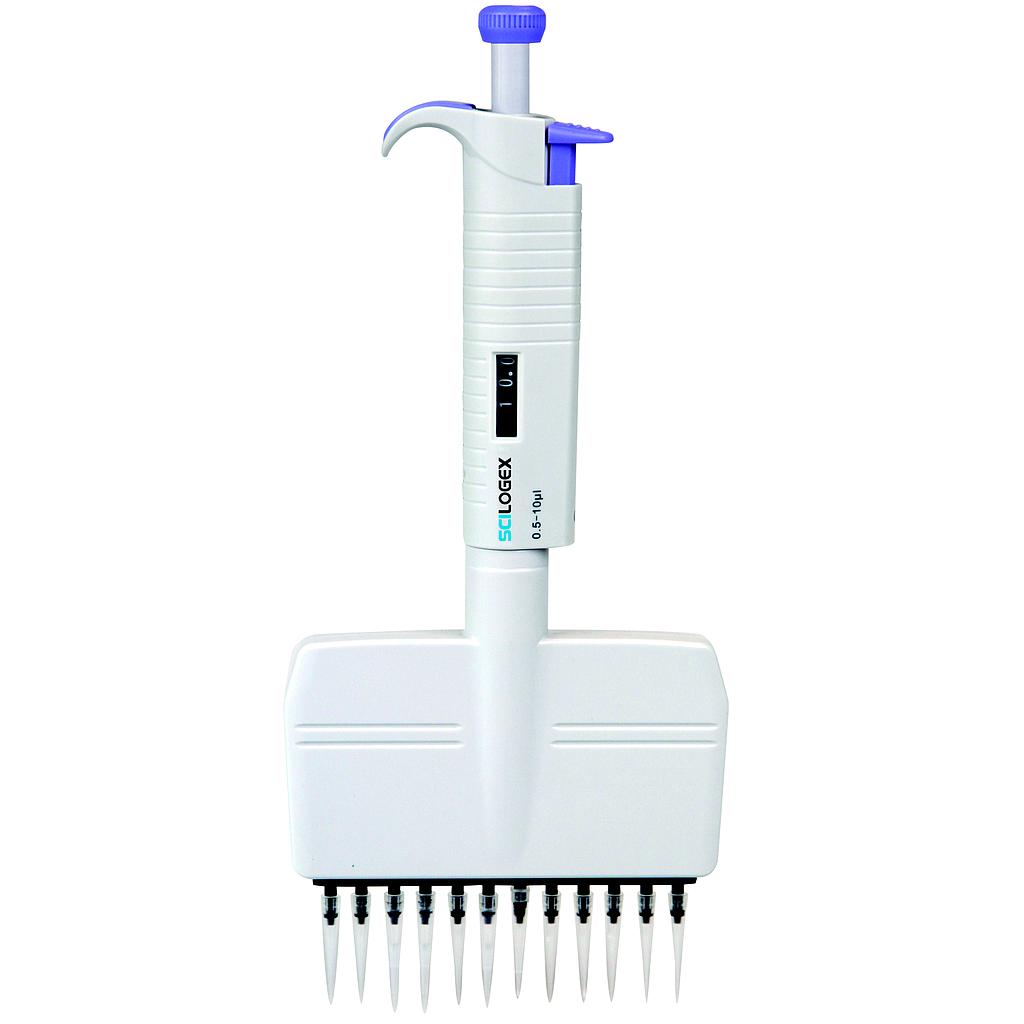 MicroPette Plus Autoclavable 5-50ul Variable 12-Channel Pipette from Scilogex Image