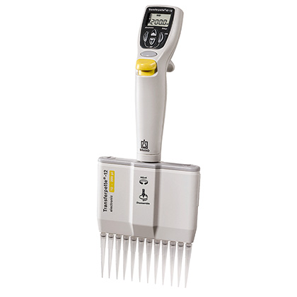 Transferpette Electronic 12-Channel 0.5 Pipette from Brandtech Image