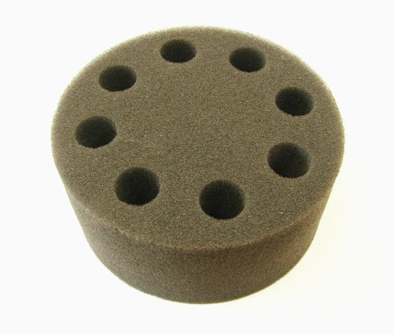 Foam Test Tube Insert for 8 test tubes 16mm for use with Universal Adapter from Scilogex Image