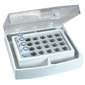 Block, 24 x 2ml AutoSample (HPLC) vials (12x32mm) from Benchmark Scientific Image
