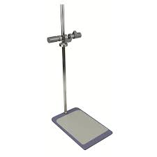 Plate stand with support rod and clamp. Plate size 12inches x 8inches. Rod length 26inches from Scilogex Image