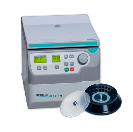 Z216-M Microcentrifuge with 44 Place Rotor Bundle from Hermle Image