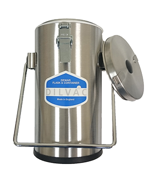 SS111 DILVAC 1L Stainless Steel Cased Dewar Flask from Scilogex Image