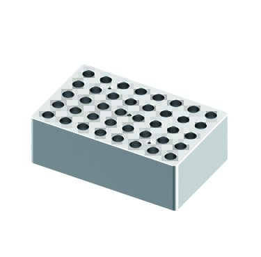 Block, used for 1.5/2.0mL tubes, 40 holes, 10mm diameter (15 x 9.5 x 5cm) from Scilogex Image