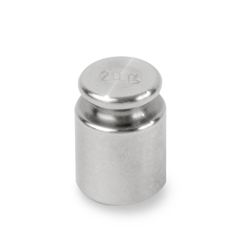20 g Class 7 Economical Stainless Steel Cylindrical Weight from Troemner Image
